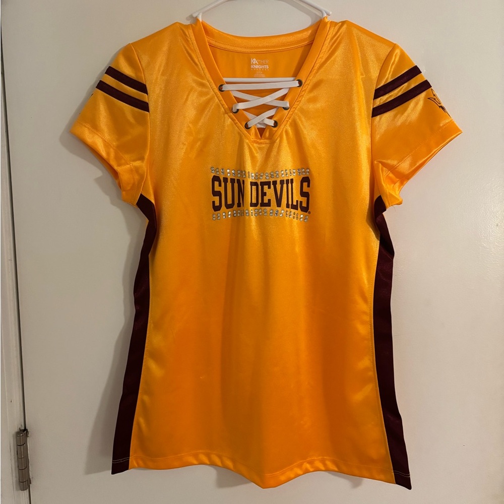 Colosseum Sun Devils Women's Gold Jersey Top